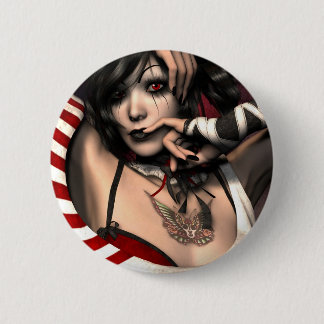 "Harlequin" Art Print Button