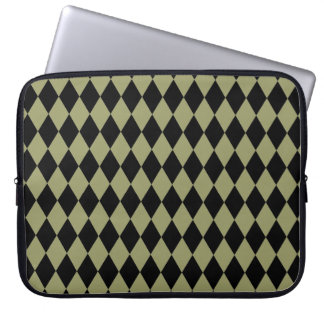 Harlequin Avocado and Black Laptop Sleeve