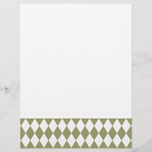 Harlequin Avocado and White (Front)