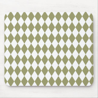 Harlequin Avocado and White Mouse Pad