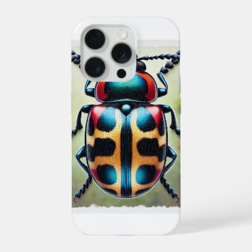 Harlequin Beetle 290624IREF109 _ Watercolor iPhone 15 Pro Case