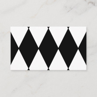 harlequin black and white business card