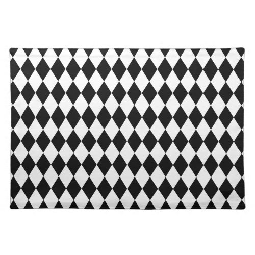 Harlequin Black and White Cloth Placemat