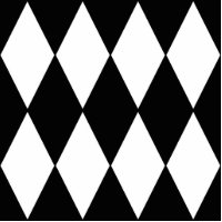 harlequin black and white