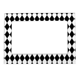 Harlequin Black and White Magnetic Photo Frame