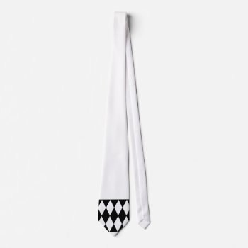 Harlequin Black And White Neck Tie by BreakoutTees at Zazzle