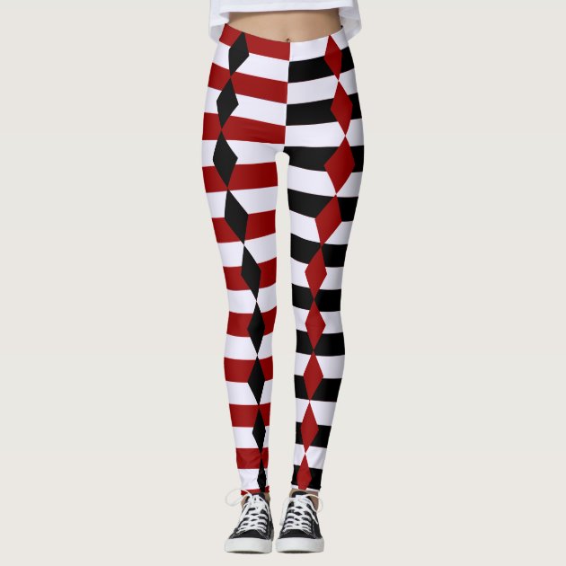 Black and white harlequin leggings sale