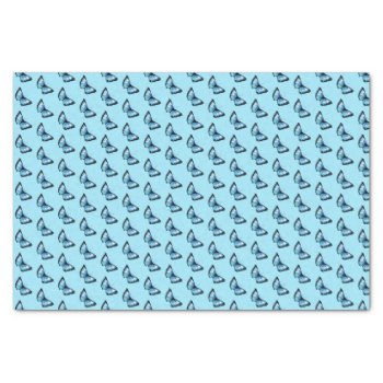 "harlequin" (blue Butterfly) Tissue Paper by Lily_and_Lyla at Zazzle