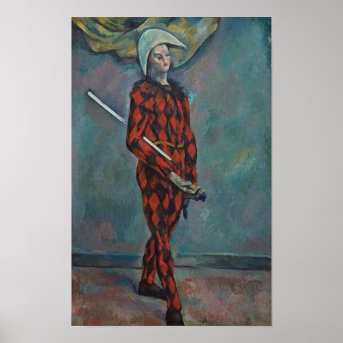 Harlequin by Cezanne Poster