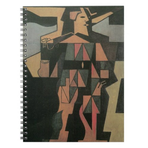 Harlequin by Juan Gris Vintage Cubism Art Notebook