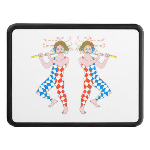 Harlequin characters hitch cover