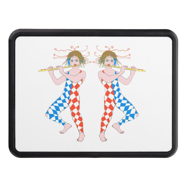 Harlequin characters hitch cover (Front)