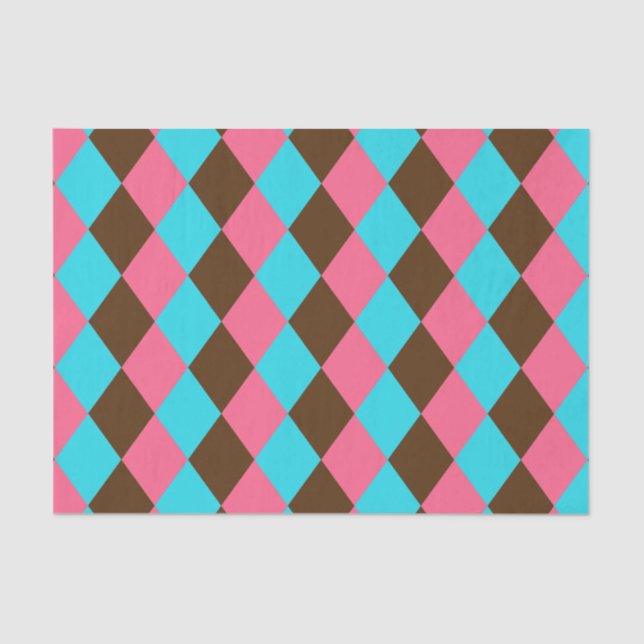 Harlequin Chocolate Pastels-TISSUE WRAPPING PAPER (Front)