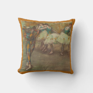 Harlequin Dance, Degas Art Throw Pillow