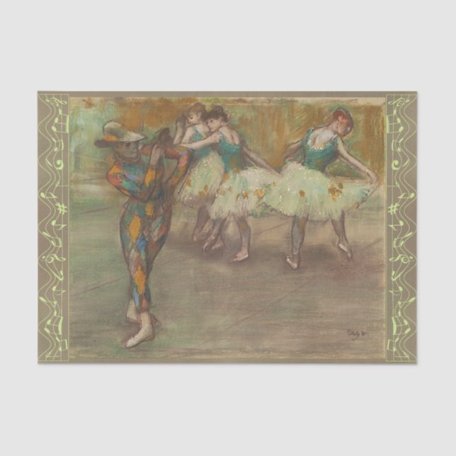 Harlequin Dance, Degas Tissue Paper (Front)