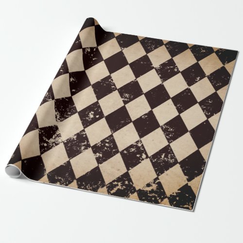 Harlequin Decoupage Poster Wrapping Paper