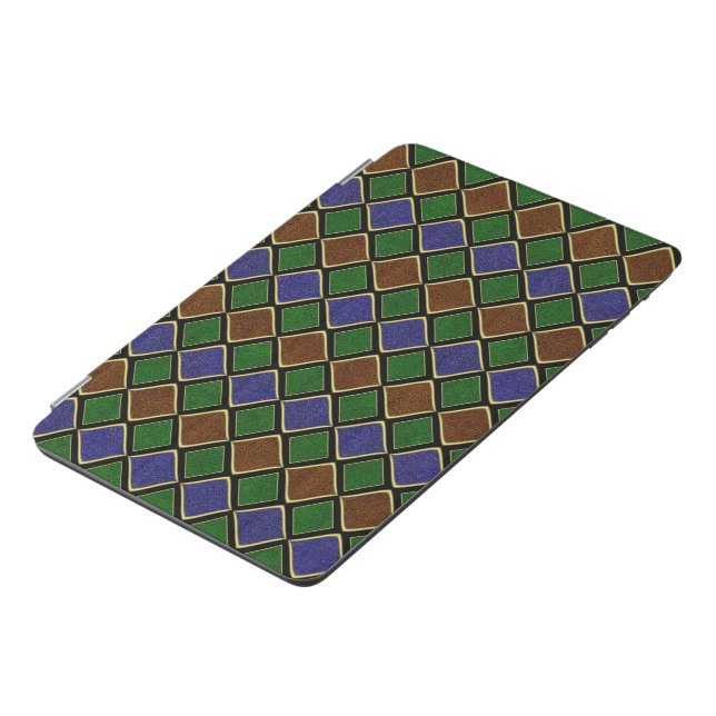 Harlequin Diamond Grid: Textured Harmony iPad Mini Cover (Side)