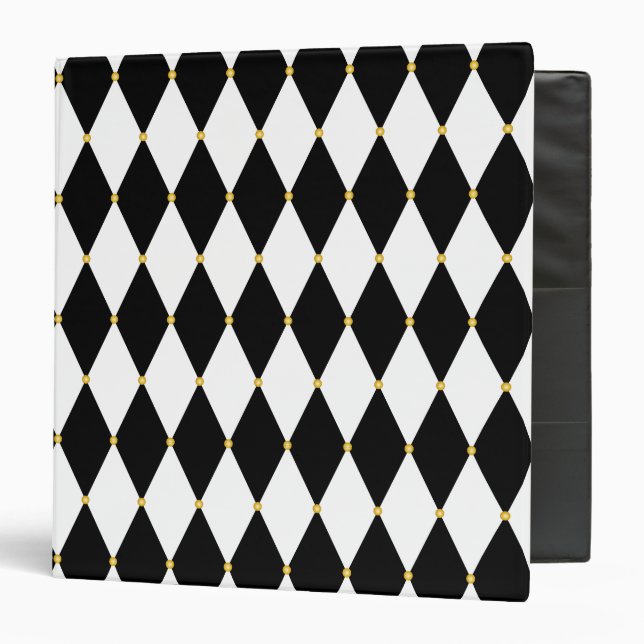 Harlequin Diamond Pattern Binder (Front/Inside)