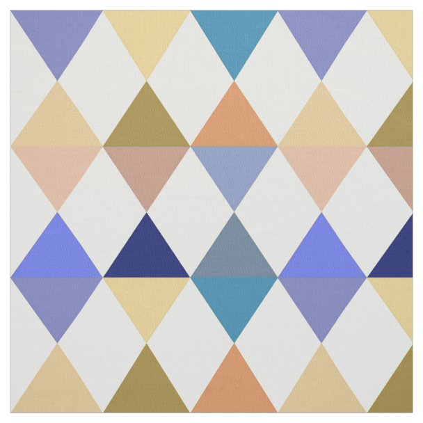 Harlequin / diamond pattern Teal and Aqua Fabric Zazzle