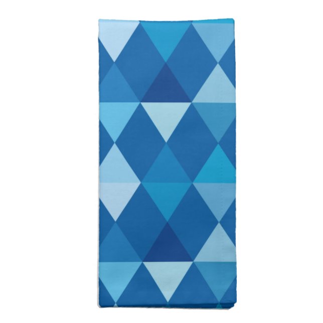 Harlequin / diamond pattern - Denim Blues Napkin (Folded)