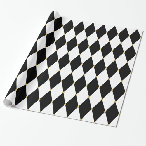 Harlequin Diamond Pattern Wrapping Paper