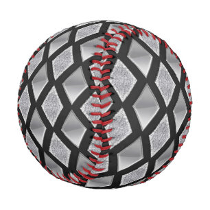 Harlequin Diamonds Background Customizable Baseball