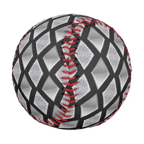 Harlequin Diamonds Background Customizable Baseball