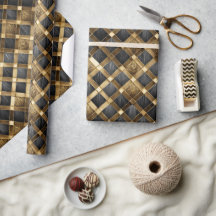 Harlequin Diamonds Black and Gold ID1031