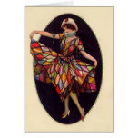 Harlequin Dress Card