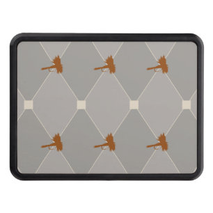 Harlequin Fly Fishing Lures Pattern Tow Hitch Cover
