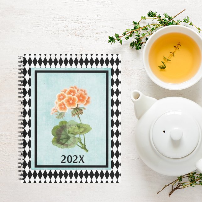 Harlequin Framed Geranium Botanical Garden Bullet Notebook (Creator Uploaded)