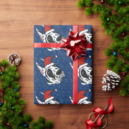 Harlequin Great Dane Christmas Wrapping Paper