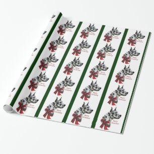 Harlequin Great Dane Christmas Wrapping Paper