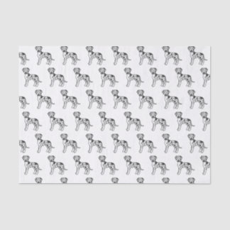 Harlequin Great Dane Cute Cartoon Dog Pattern Tissue Paper