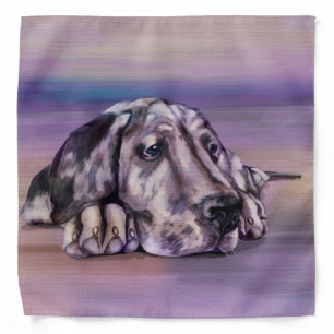 Harlequin Great Dane Puppy Bandana