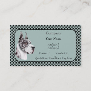 Harlequin Great Dane Show Colors Business Cards