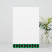 Harlequin Green and Black (Standing Front)