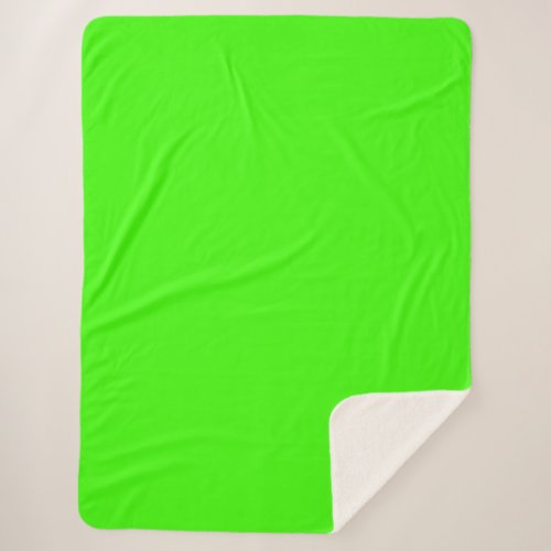 Harlequin Green Sherpa Blanket