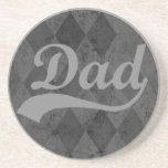 Harlequin Grey Shades Dad Drink Coaster