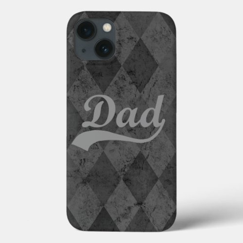 Harlequin Grey Shades Dad Fathers Day iPhone 13 Case