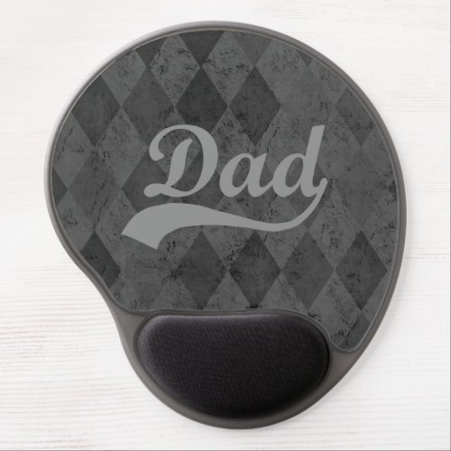 Harlequin Grey Shades Dad Fathers Day Gel Mouse Pad