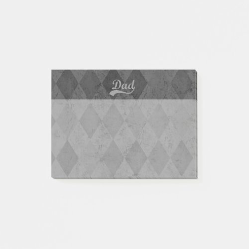 Harlequin Grey Shades Dad Fathers Day Post_it Notes