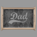 Harlequin Grey Shades Dad Father's Day Serving Tray