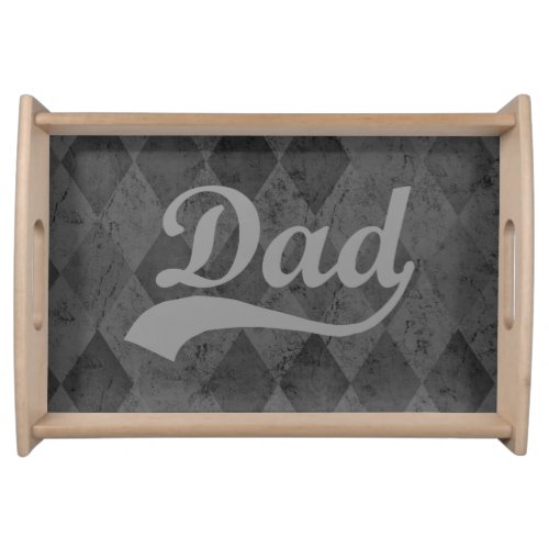 Harlequin Grey Shades Dad Fathers Day Serving Tray
