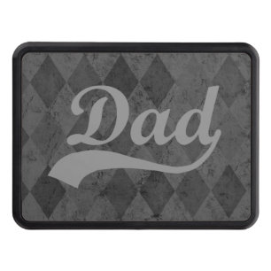 Harlequin Grey Shades Dad Father's Day Tow Hitch Cover