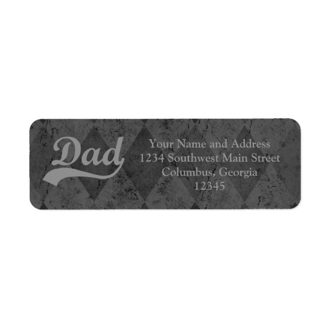 Harlequin Grey Shades Dad Label (Front)