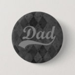 Harlequin Grey Shades Dad Pinback Button