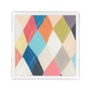 Harlequin Hopscotch - Argyle Pattern Acrylic Tray