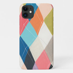 Harlequin Hopscotch - Argyle Pattern iPhone 11 Case