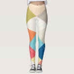 Harlequin Hopscotch - Argyle Pattern Leggings<br><div class="desc">Harlequin Hopscotch II by June Erica Vess. Unique design featuring wavy geometric shapes that make an argyle-like pattern. | 141030D</div>